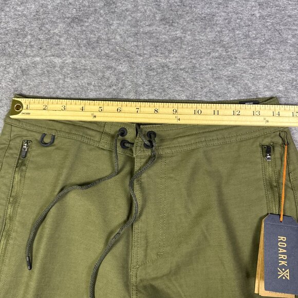 Roark Pants Mens Size 28 Olive Green Military Army Layover 2.0 Travel Commuter - Picture 4 of 16